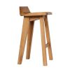 Wave Contemporary Solid Oak Bar Stool - 10% OFF SPRING SALE - 13