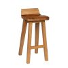 Wave Contemporary Solid Oak Bar Stool - 10% OFF SPRING SALE - 14
