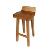 Wave Contemporary Solid Oak Bar Stool - 10% OFF SPRING SALE - 15