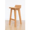 Wave Contemporary Solid Oak Bar Stool - 10% OFF CODE SAVE - 4