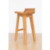 Wave Contemporary Solid Oak Bar Stool - 10% OFF SPRING SALE - 5
