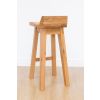 Wave Contemporary Solid Oak Bar Stool - 10% OFF CODE SAVE - 6
