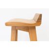 Wave Contemporary Solid Oak Bar Stool - 10% OFF CODE SAVE - 9