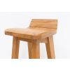 Wave Contemporary Solid Oak Bar Stool - 10% OFF SPRING SALE - 10