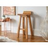 Wave Contemporary Solid Oak Bar Stool - 10% OFF SPRING SALE - 2