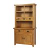 Country Oak Small 100cm Hutch for combining with Sideboard - SPRING MEGA DEAL - 8