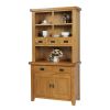Country Oak Small 100cm Hutch for combining with Sideboard - SPRING MEGA DEAL - 10