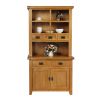 Country Oak Small 100cm Hutch for combining with Sideboard - SPRING MEGA DEAL - 13