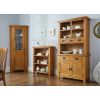 Country Oak Small 100cm Buffet and Hutch Display Cabinet Dresser - SPRING SALE - 3