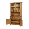Country Oak Small 100cm Buffet and Hutch Display Cabinet Dresser - SPRING SALE - 5