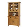 Country Oak Small 100cm Buffet and Hutch Display Cabinet Dresser - SPRING SALE - 6