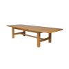 Chateaux 3.4m Large Solid Oak Extending Dining Table - 20% OFF WINTER SALE - 4