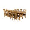 Monastery 3.0m Large Solid Oak Extending Dining Table - 20% OFF SPRING SALE - 18