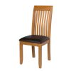 Westfield Solid Oak Dining Chair Brown Leather - 20% OFF SPRING SALE - 7