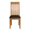 Westfield Solid Oak Dining Chair Brown Leather - 10% OFF WINTER SALE - 9