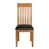 Westfield Solid Oak Dining Chair Brown Leather - 20% OFF SPRING SALE - 9