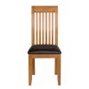 Westfield Solid Oak Dining Chair Brown Leather - 25% OFF SPRING SALE - 9