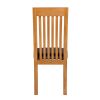 Westfield Solid Oak Dining Chair Brown Leather - 10% OFF WINTER SALE - 8
