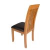 Westfield Solid Oak Dining Chair Brown Leather - 20% OFF SPRING SALE - 11