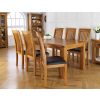 Westfield Solid Oak Dining Chair Brown Leather - 20% OFF SPRING SALE - 4