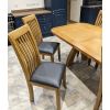 Westfield Solid Oak Dining Chair Brown Leather - 25% OFF SPRING SALE - 3