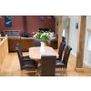 Country Oak 140cm X Leg Oval Table 4 Emperor Brown Leather Chairs - SPRING SALE - 12