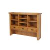 Country Oak Large 140cm Hutch Unit for combining with sideboard - 2