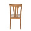 Victoria Solid Oak Dining Chair with Beige Linen Fabric pads - 25% OFF SPRING SALE - 6