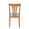 Victoria Solid Oak Dining Chair with Beige Linen Fabric pads - 10% OFF SPRING SALE - 6