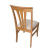 Victoria Solid Oak Dining Chair with Beige Linen Fabric pads - 10% OFF SPRING SALE - 7