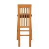 Westfield Oak Kitchen Stool with Brown Leather Seat Pad - 10% OFF SPRING SALE - 7