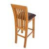 Westfield Oak Kitchen Stool with Brown Leather Seat Pad - 10% OFF SPRING SALE - 8