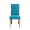 Windsor Teal Fabric Dining Chair with Oak Legs - 10% OFF SPRING SALE - 5