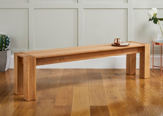 Cambridge 180cm Large Oak Indoor Bench