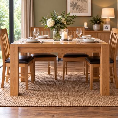 Cambridge 140cm Oak Dining Table customer review photo