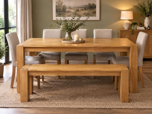 Cambridge 180cm Oak Dining Table customer review photo