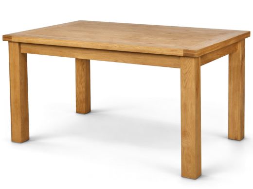 Country Oak 140cm 6 Seater Dining Table / Home Office Desk - 20% Off Discount Code FLASH