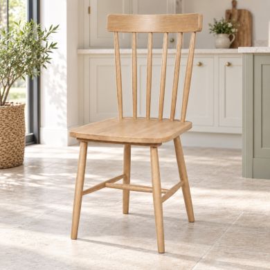 Doveridge Whitewash Limed Oak Spindleback Chair - Photo taken by @ash.house.33 on Instagram as part of a collaboration