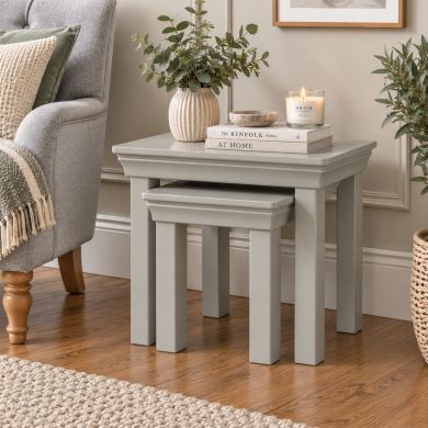 Toulouse Grey Painted Nest Of 2 Tables