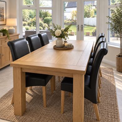 Riga 180cm Oak Dining Table - customer review photo
