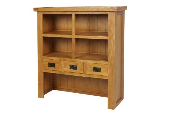 Country Oak Small 100cm Hutch for combining with Sideboard - SUMMER MEGA DEAL