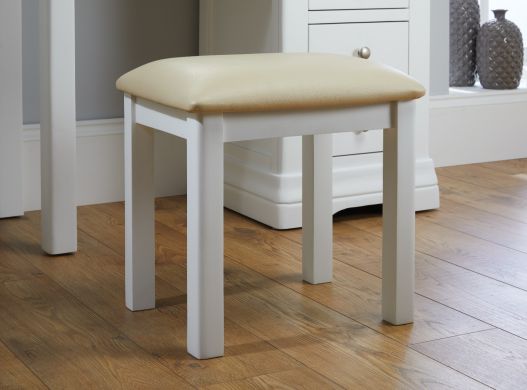 Toulouse White Painted Dressing Table Stool - SUMMER MEGA DEAL