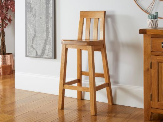 Billy Solid Oak Kitchen Bar Stool