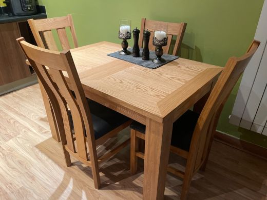 Caravella 170cm Butterfly Extending Oak Dining Table customer review photo