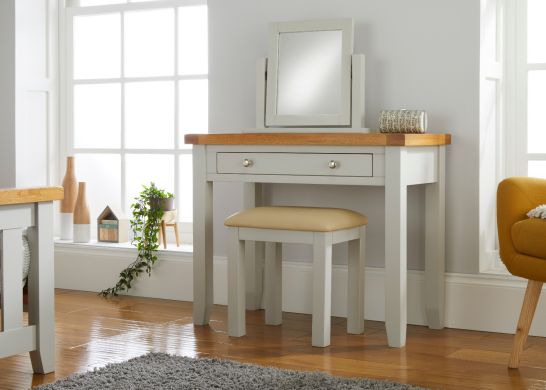 Cheshire Grey Painted Oak Dressing Table / Desk