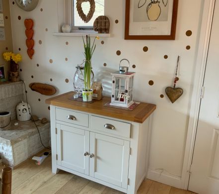 Country Cottage 100cm Grey Painted Assembled Sideboard - Customer review photo