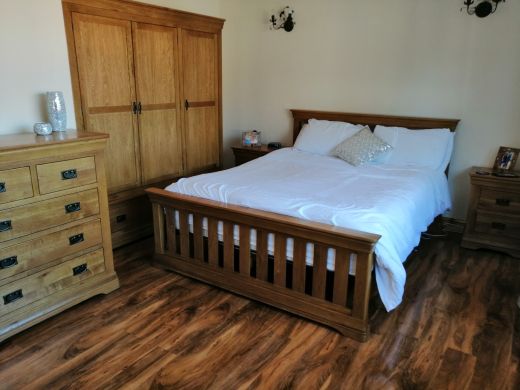 Farmhouse Country Oak Slatted 5 Foot Kingsize Bed customer review photo 1