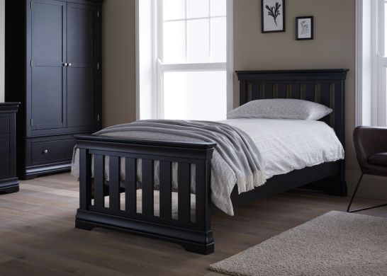 Toulouse Black Painted 3 Foot Slatted Single Bed / Ideal for Children professional photo
