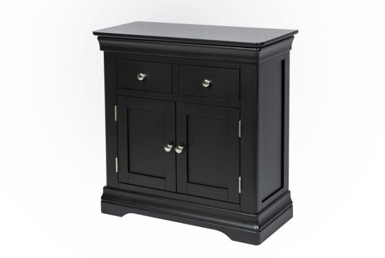 Toulouse 80cm Black Painted Small Sideboard