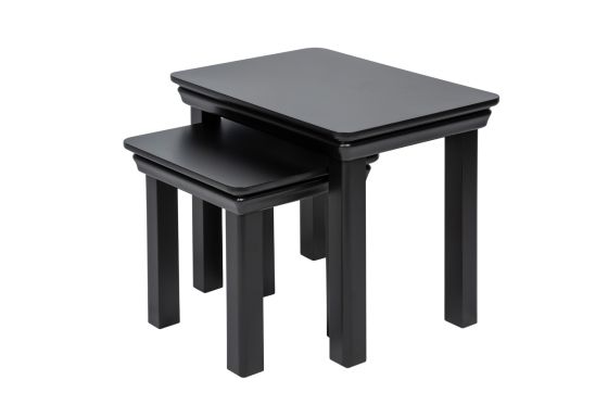 Toulouse Black Painted Nest Of Two Tables 